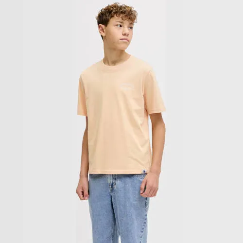 Jack & Jones Junior T-shirt met backprint rozezand, foto 5