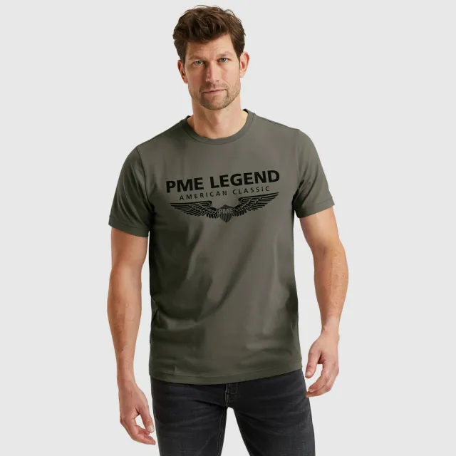 PME Legend regular T-shirt groen