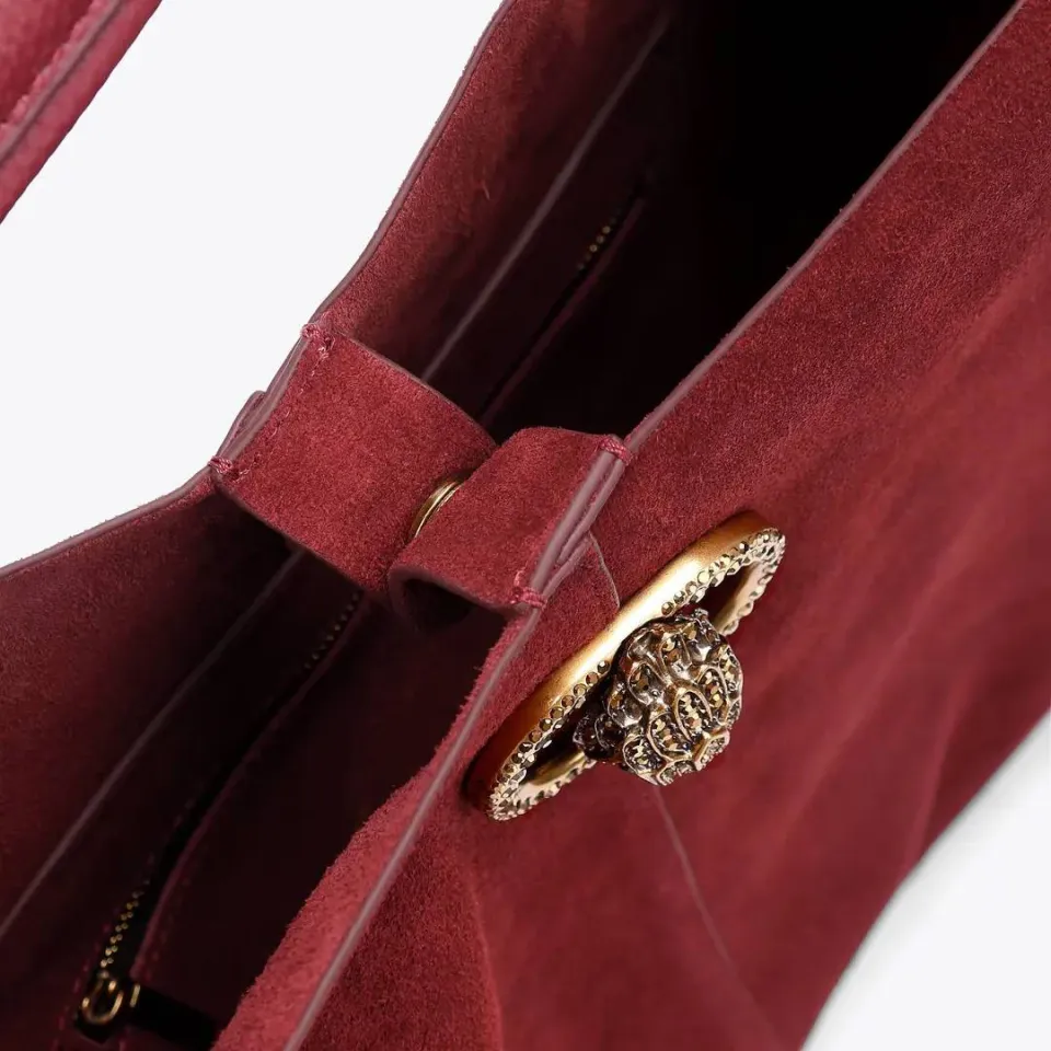 Kurt Geiger suède schoudertas Chelsea bordeauxrood, foto 6