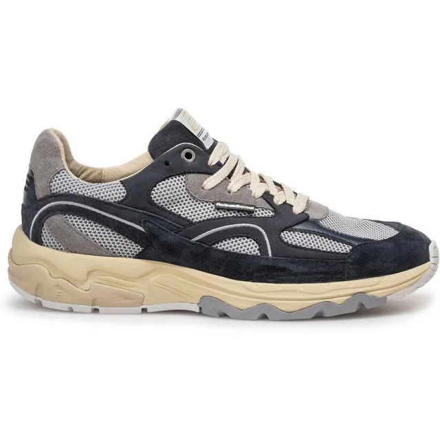 Floris Van Bommel De Rezer 01.38 suède sneakers donkerblauw donker blauw