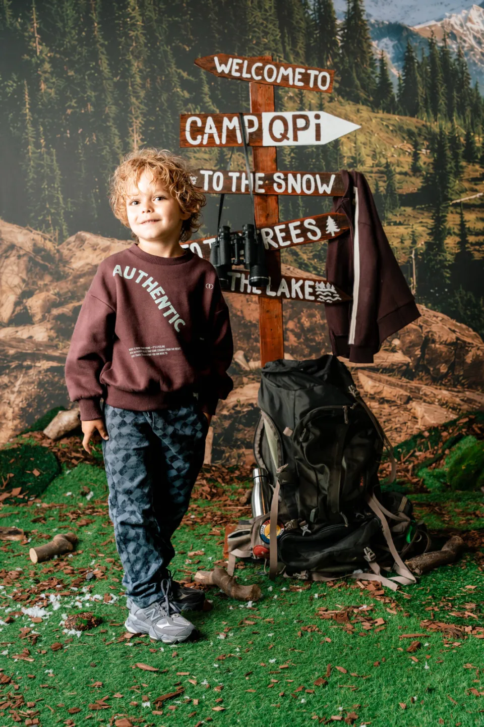 QPI sweater met tekst - donkerrood, foto 5
