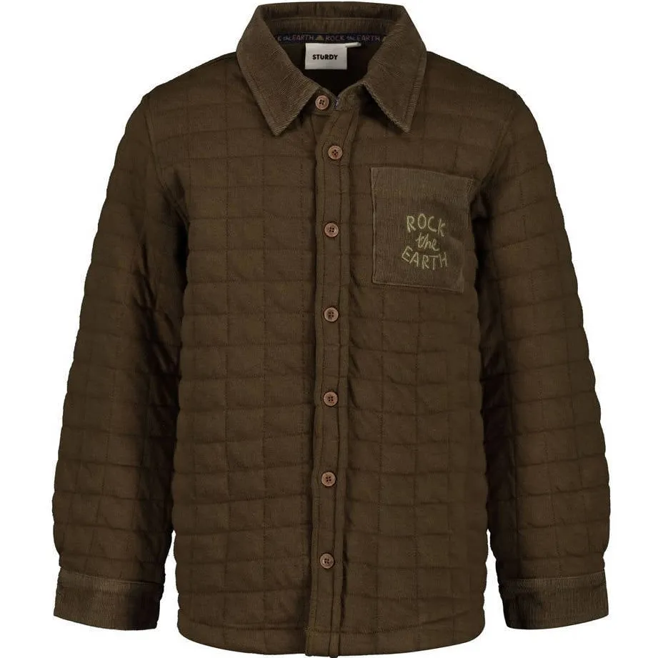 Sturdy overshirt Rock the Earth - armygroen, foto 3