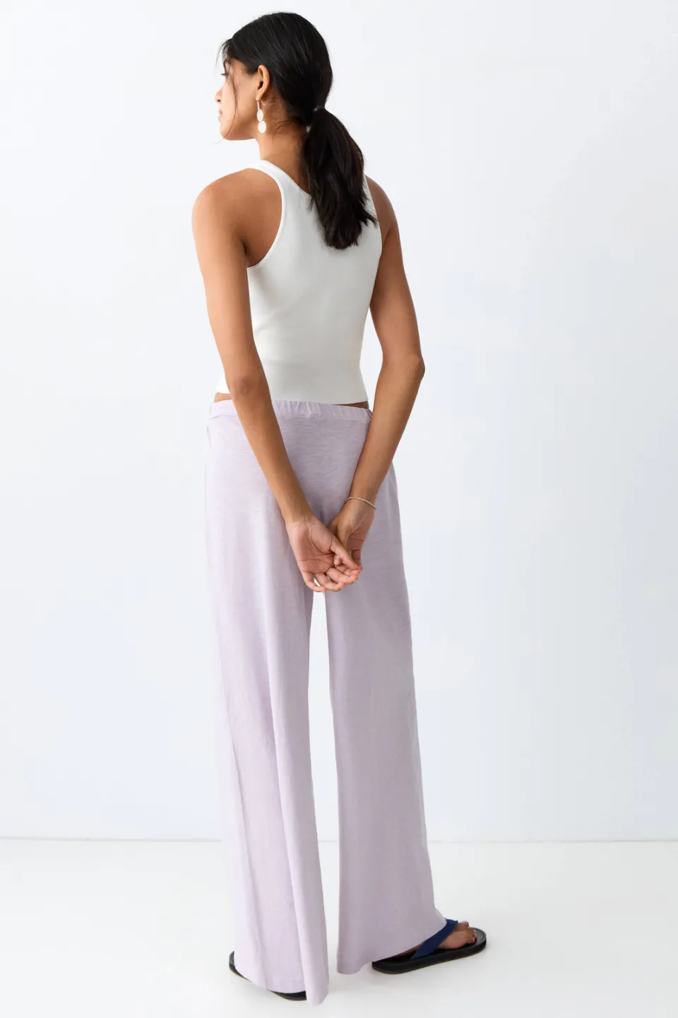 Mango Teen casual broek lila, foto 3
