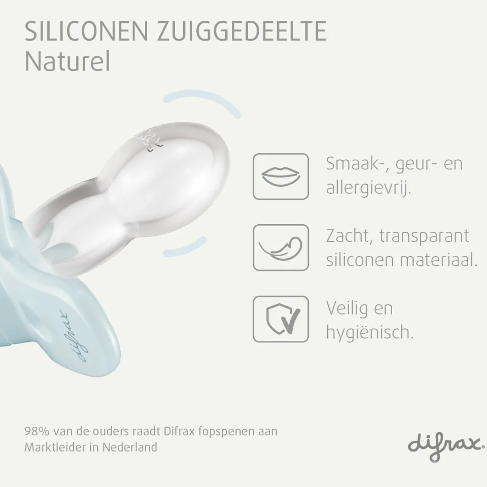 Difrax Newborn starterset met babyflessen en fopspenen transparant, foto 5