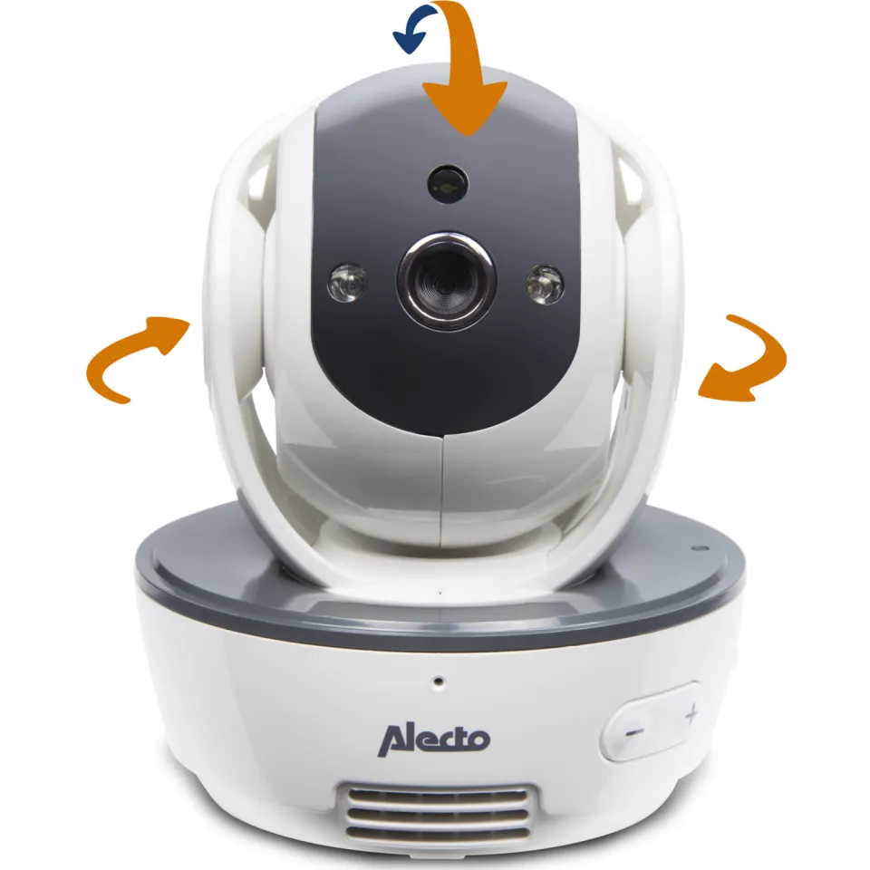 Alecto DVM200M + DVM200C Babyfoon met camera en 4.3' kleurenscherm + Extra camera wit/grijs, foto 3