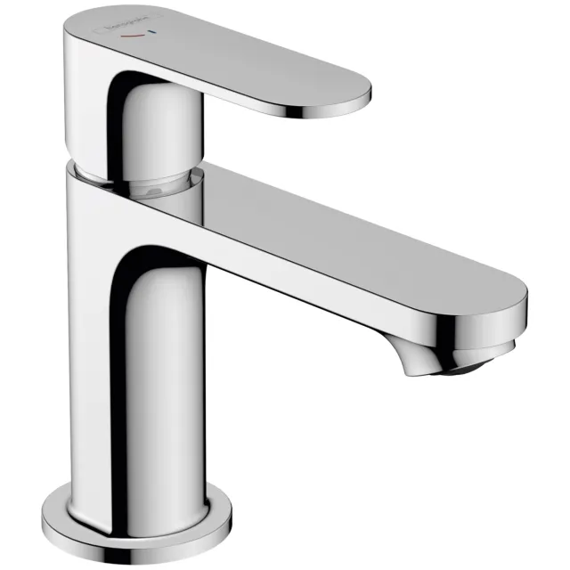 Hansgrohe Rebris S wastafelmengkraan chroom met metalen trekwaste
