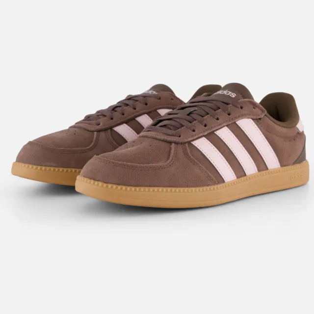 Adidas Breaknet Sleek lage leren sneaker bruin, foto 2
