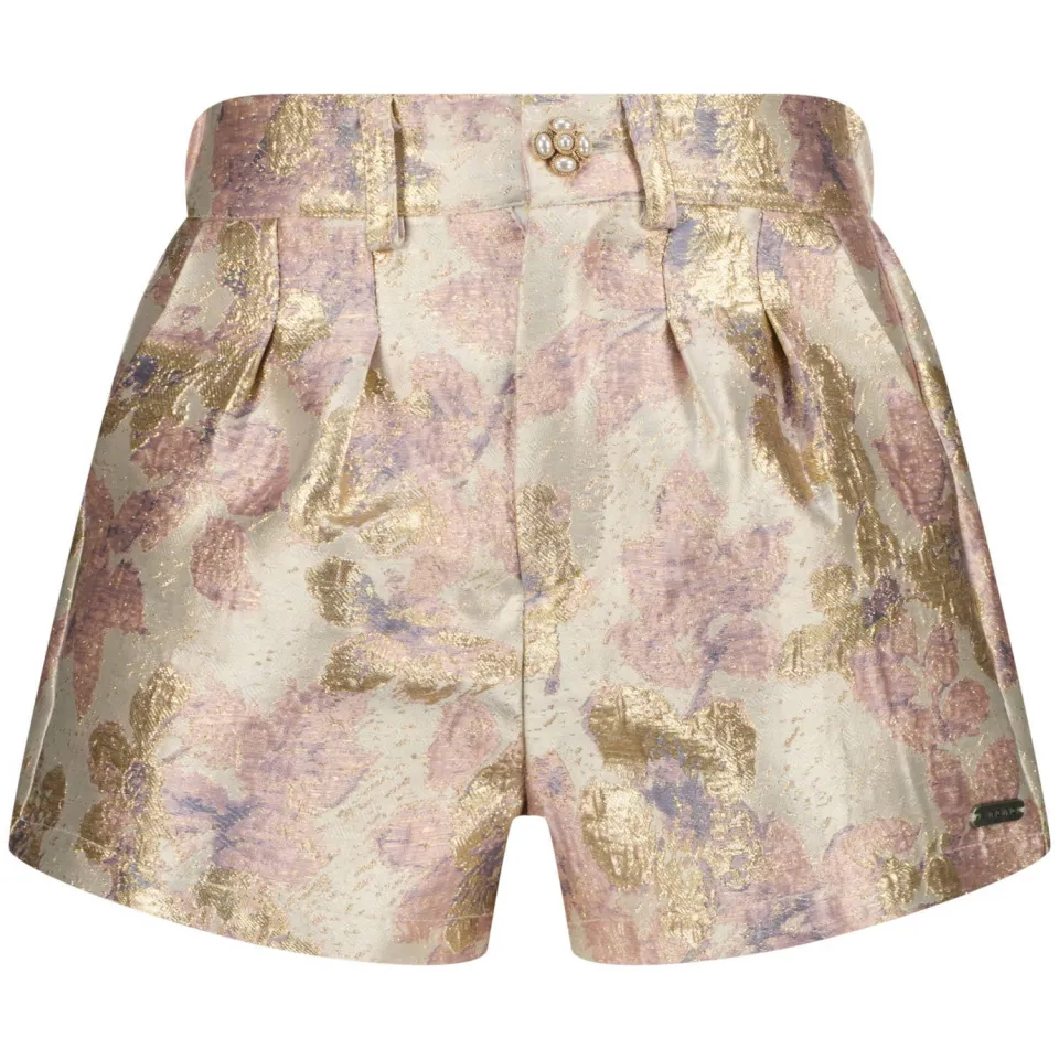 Vingino gebloemde casual korte broek beige, foto 4