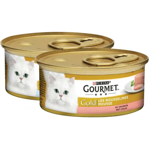 Gourmet Gold Mousse kattenvoer met zalm