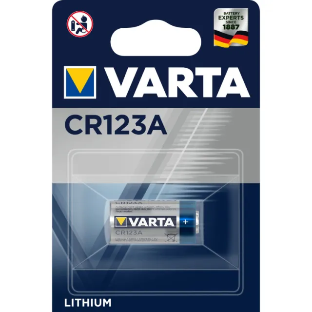 Varta Lithium CR123A batterij