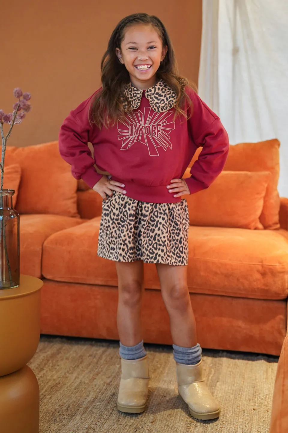 Like Flo oversized sweater met print - rood, foto 4