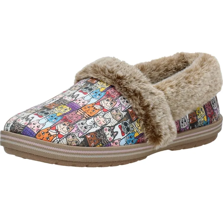 Skechers Bobs Too Cozy Chic Cat Pantoffels taupe, foto 5