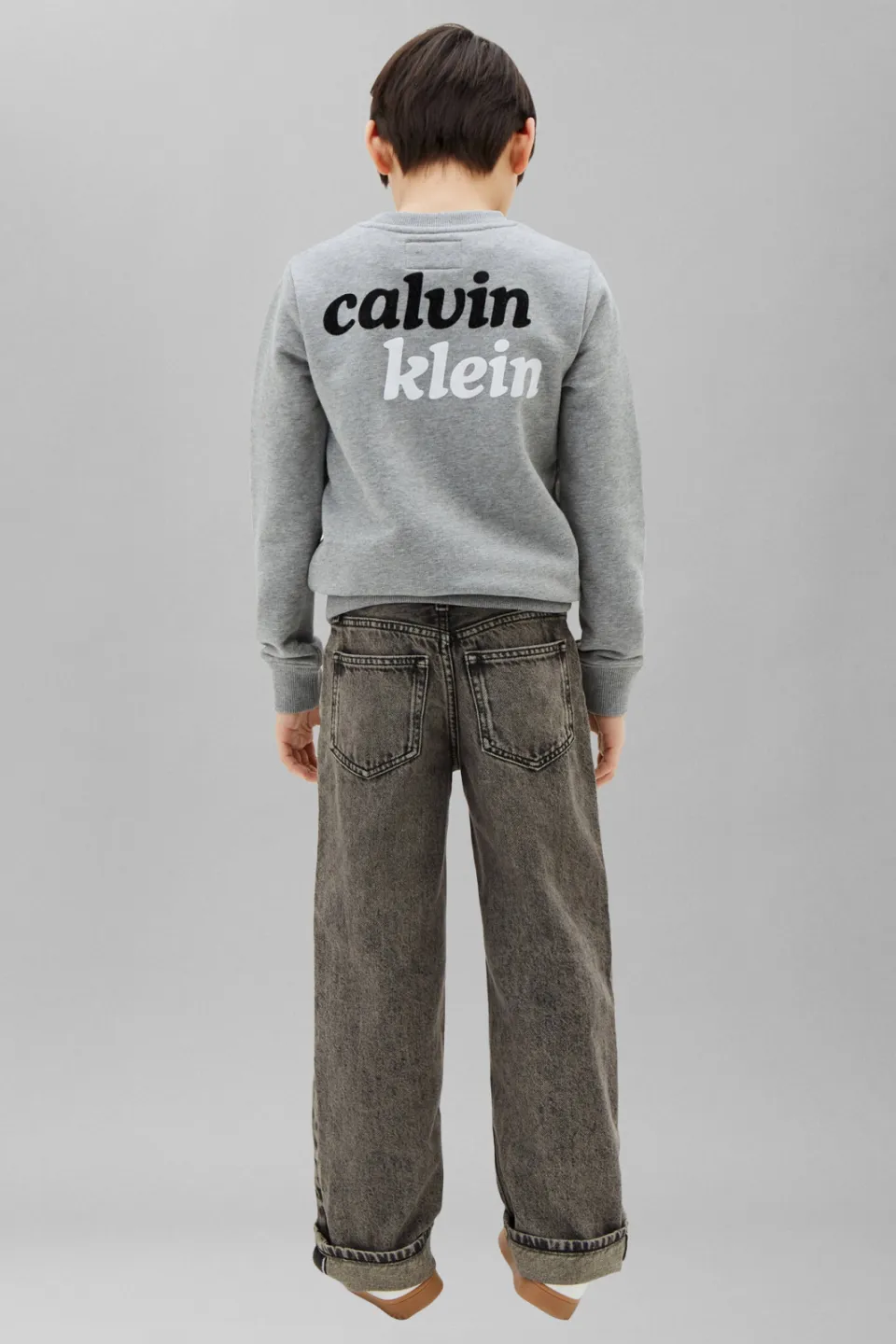 Calvin Klein sweater met backprint - grijs, foto 5