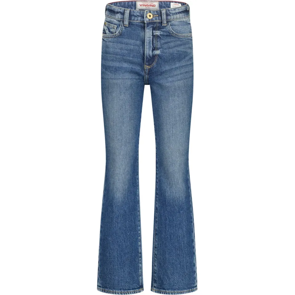 Vingino flared flared jeans medium blue denim, foto 2