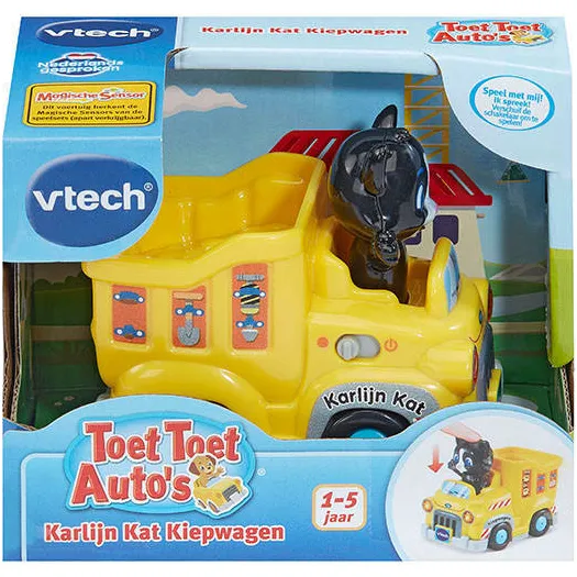 VTech Toet Toet Auto's Karlijn Kat kiepwagen geel, foto 2