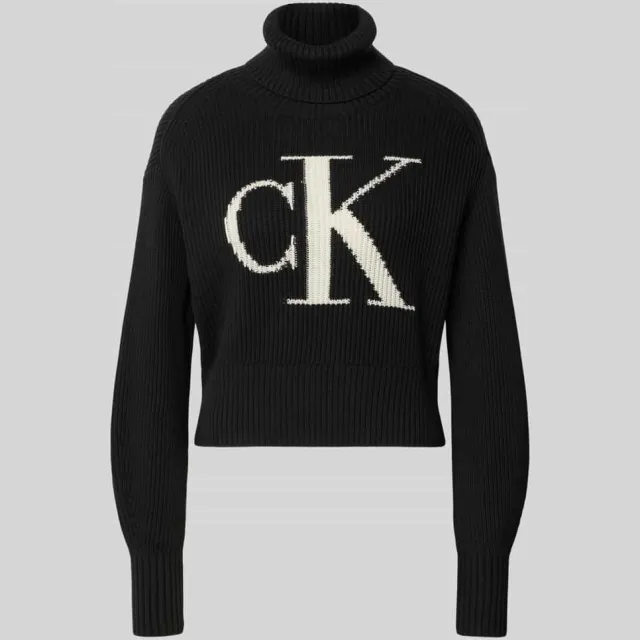 Calvin Klein Gebreide coltrui Zwart