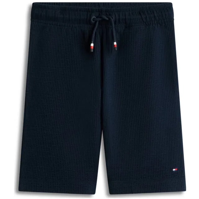 Tommy Hilfiger seersucker bermudashort donkerblauw, foto 2
