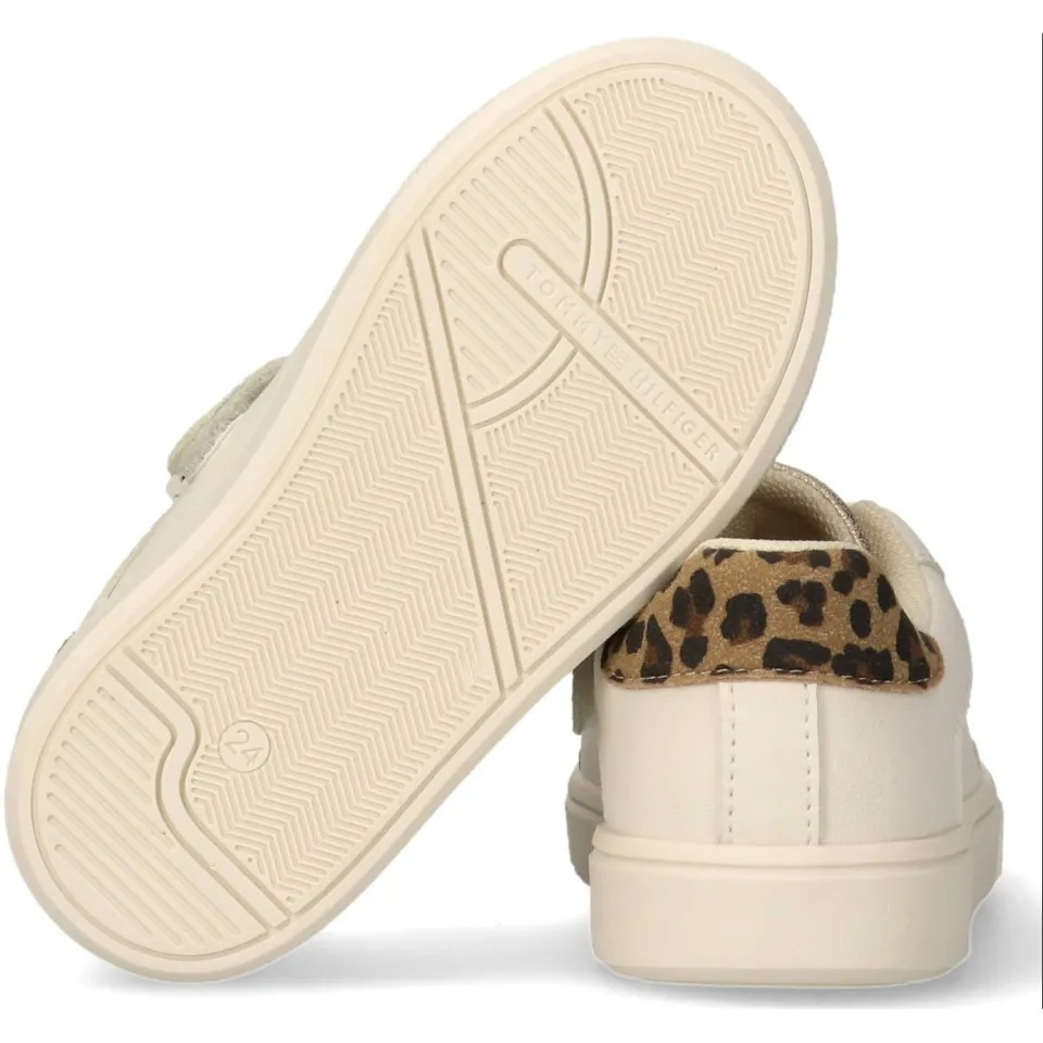 Tommy Hilfiger sneakers beige met panterprint, foto 6