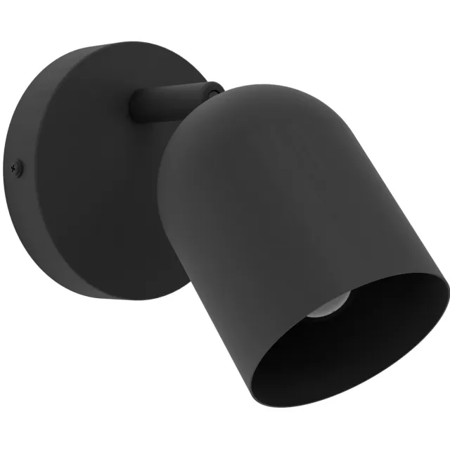 EGLO Tilston Spot - E14 - 12 cm - Zwart - Kantelbaar Zwart;