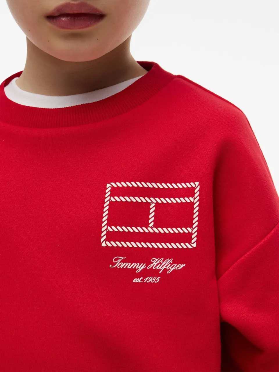 Tommy Hilfiger sweater met print - rood, foto 4