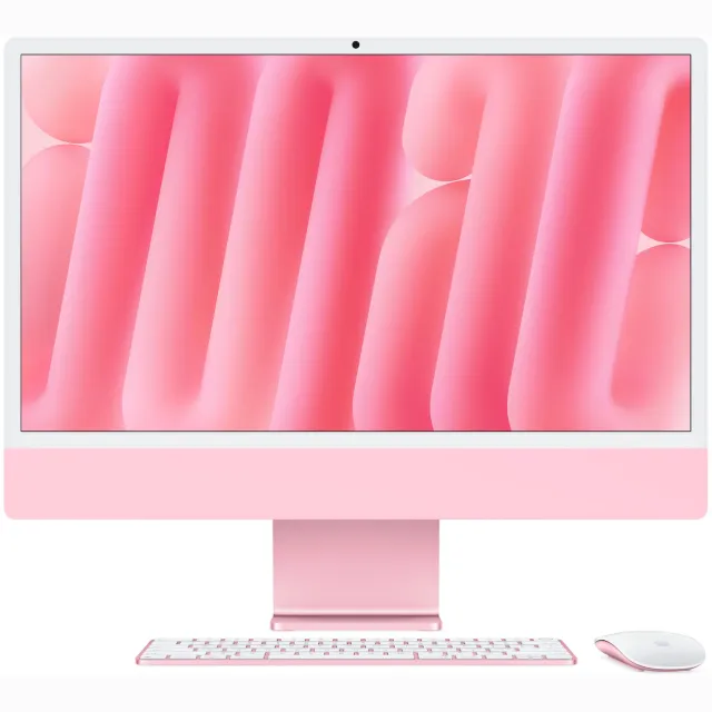 Apple iMac 24 (2024) M4 (10 core CPU/10 core GPU) 16GB/512GB All-in-one PC Roze