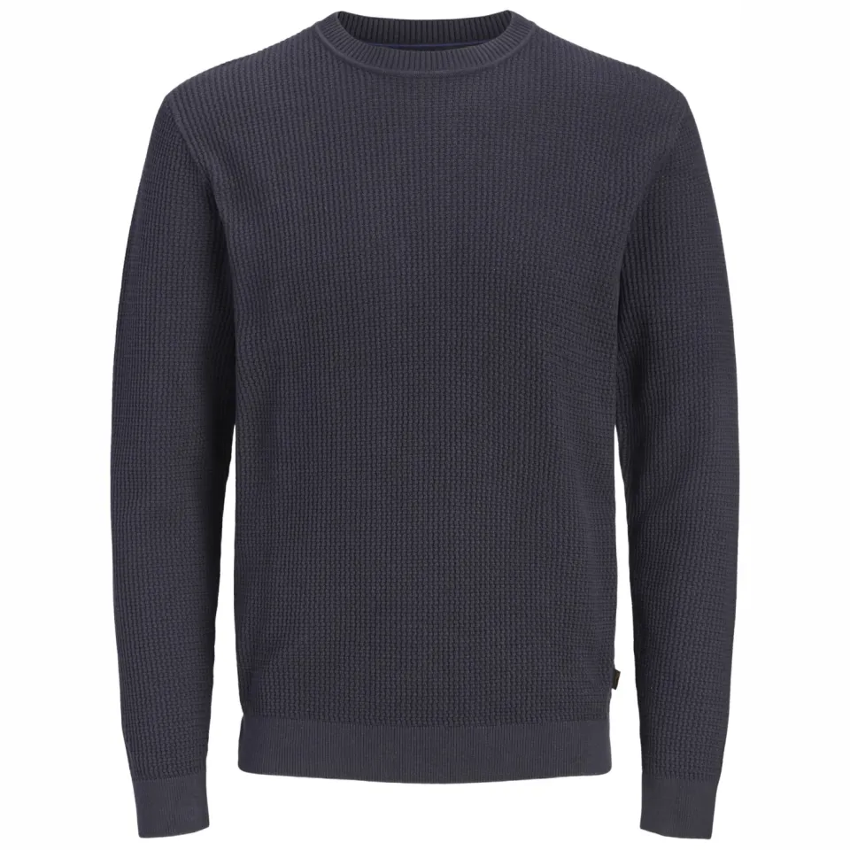 Jack & Jones JUNIOR katoenen gebreide trui - donkerblauw, foto 2