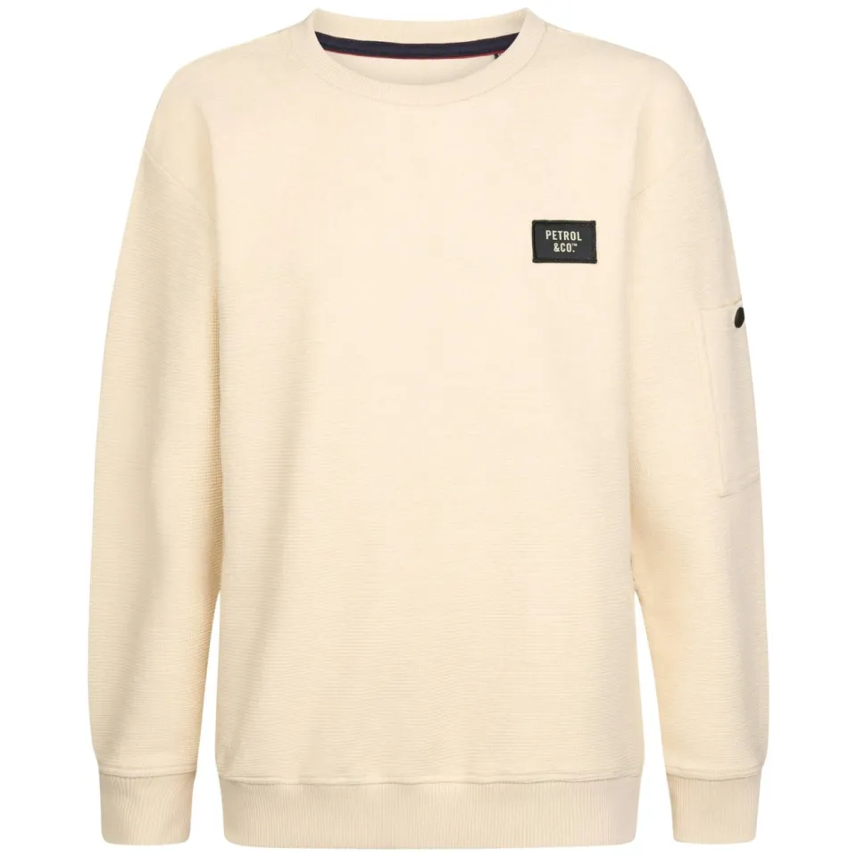 Petrol Industries sweater - crème, foto 2
