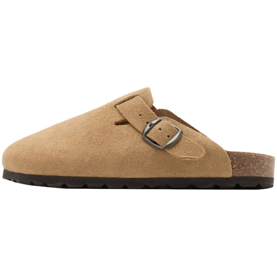 Mango Kids leren klompen camel, foto 4