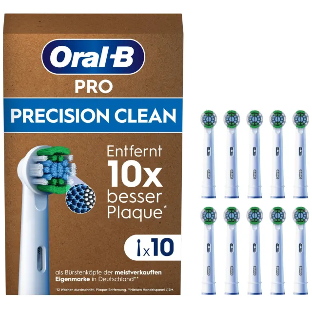 Oral-B Pro Precision Clean opzetborstels - wit - 10 stuks