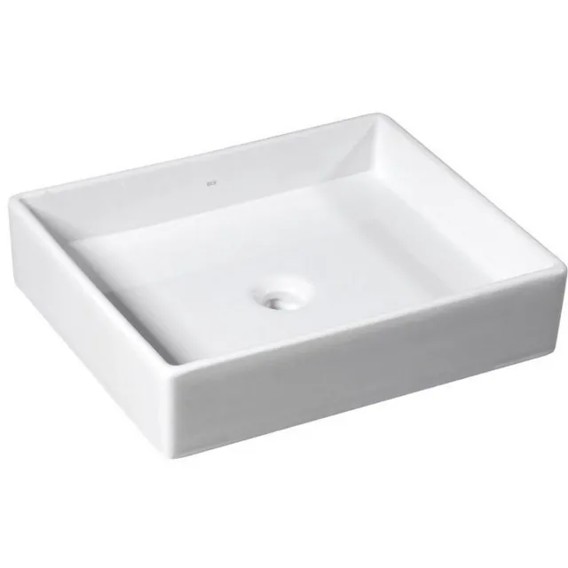 Sapho Purity opbouwwastafel rechthoekig wit