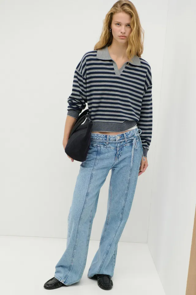 Mango TEEN wide leg jeans - lichtblauw Light blue denim