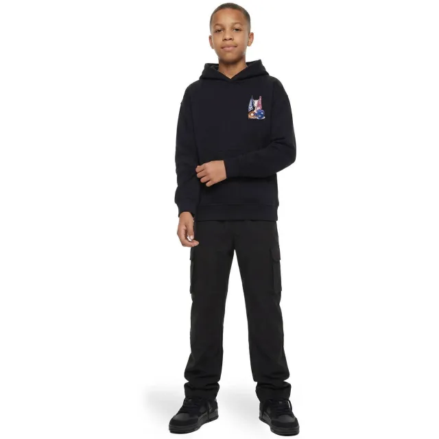 Malelions sweater met backprint - zwart