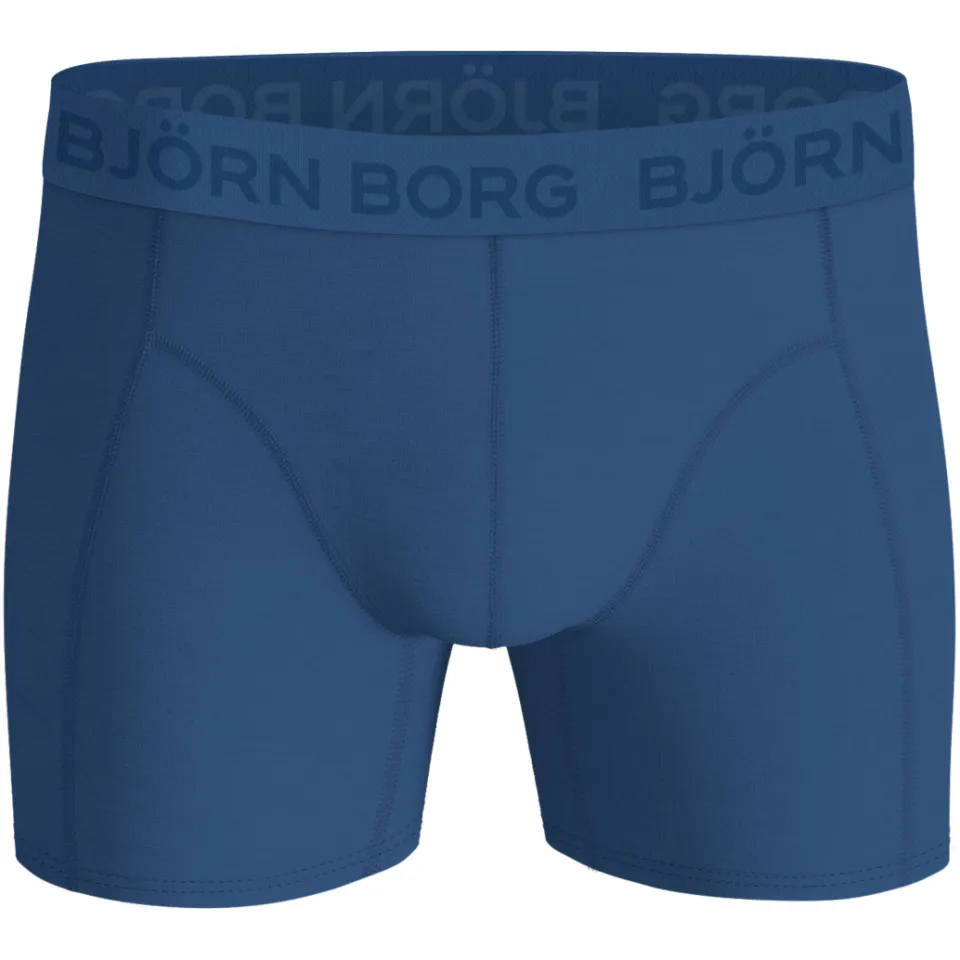 Björn Borg Cotton Stretch boxershorts 5-pack blauw/zwart, foto 5