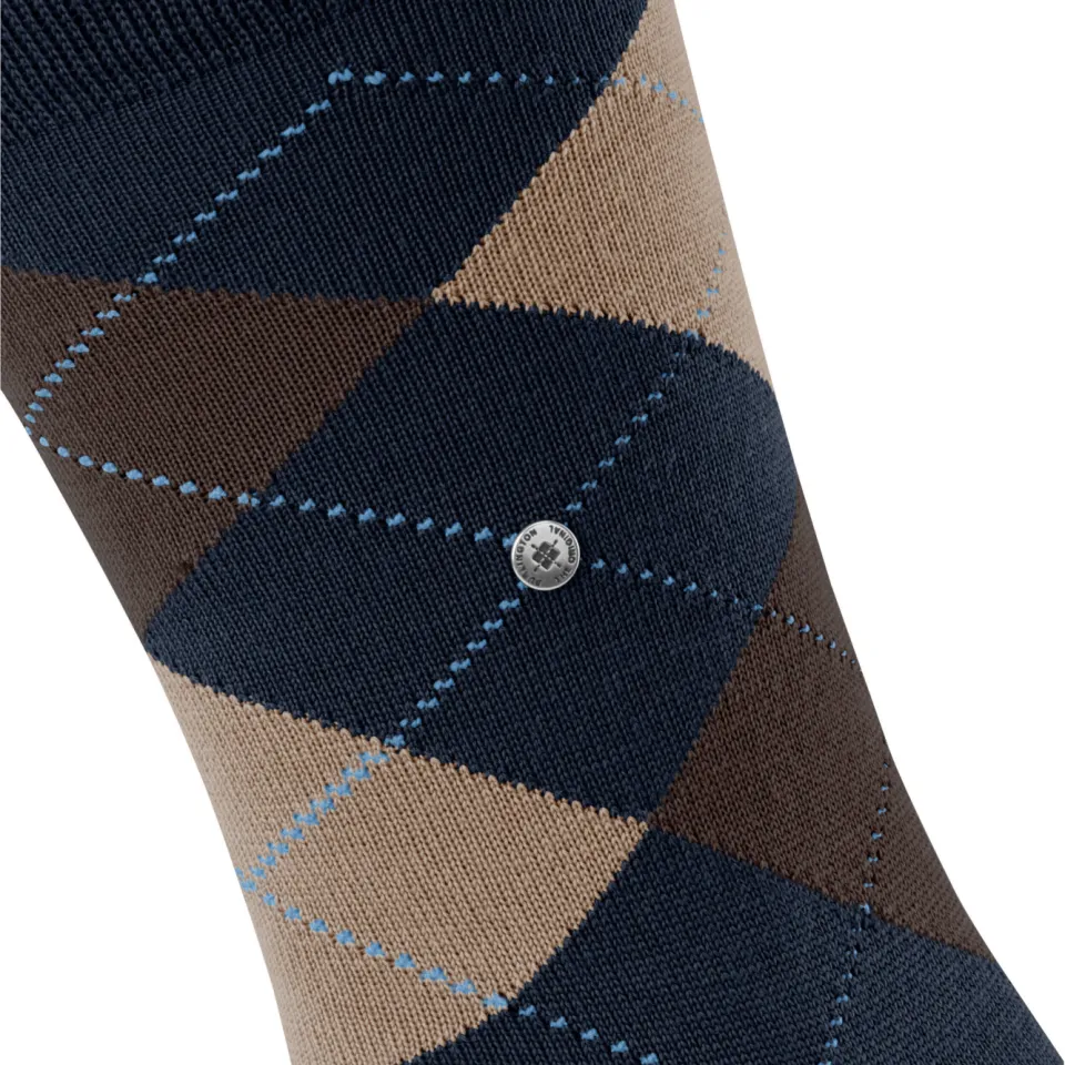 Burlington Edinburgh sokken donkerblauw blauw, foto 5