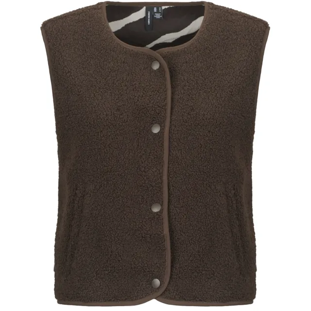 Vero Moda Vest Vero Moda VMMAYA SL GILET Donkerbruin