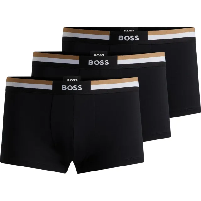 Boss Trunk 3P Motion boxershorts zwart