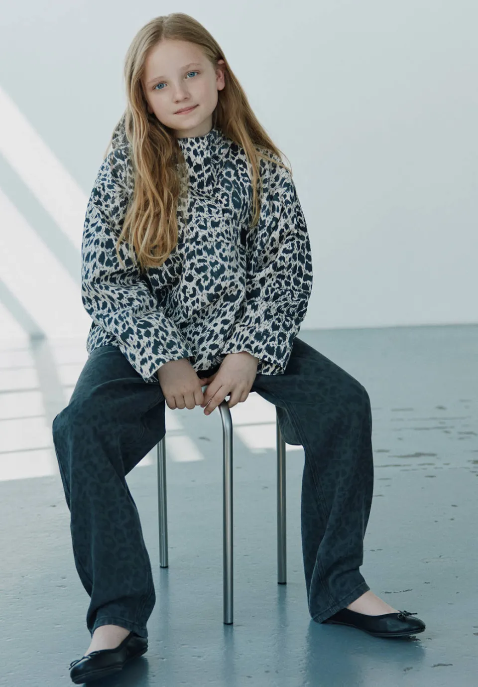 Sofie Schnoor blouse met luipaardprint zwart, foto 4
