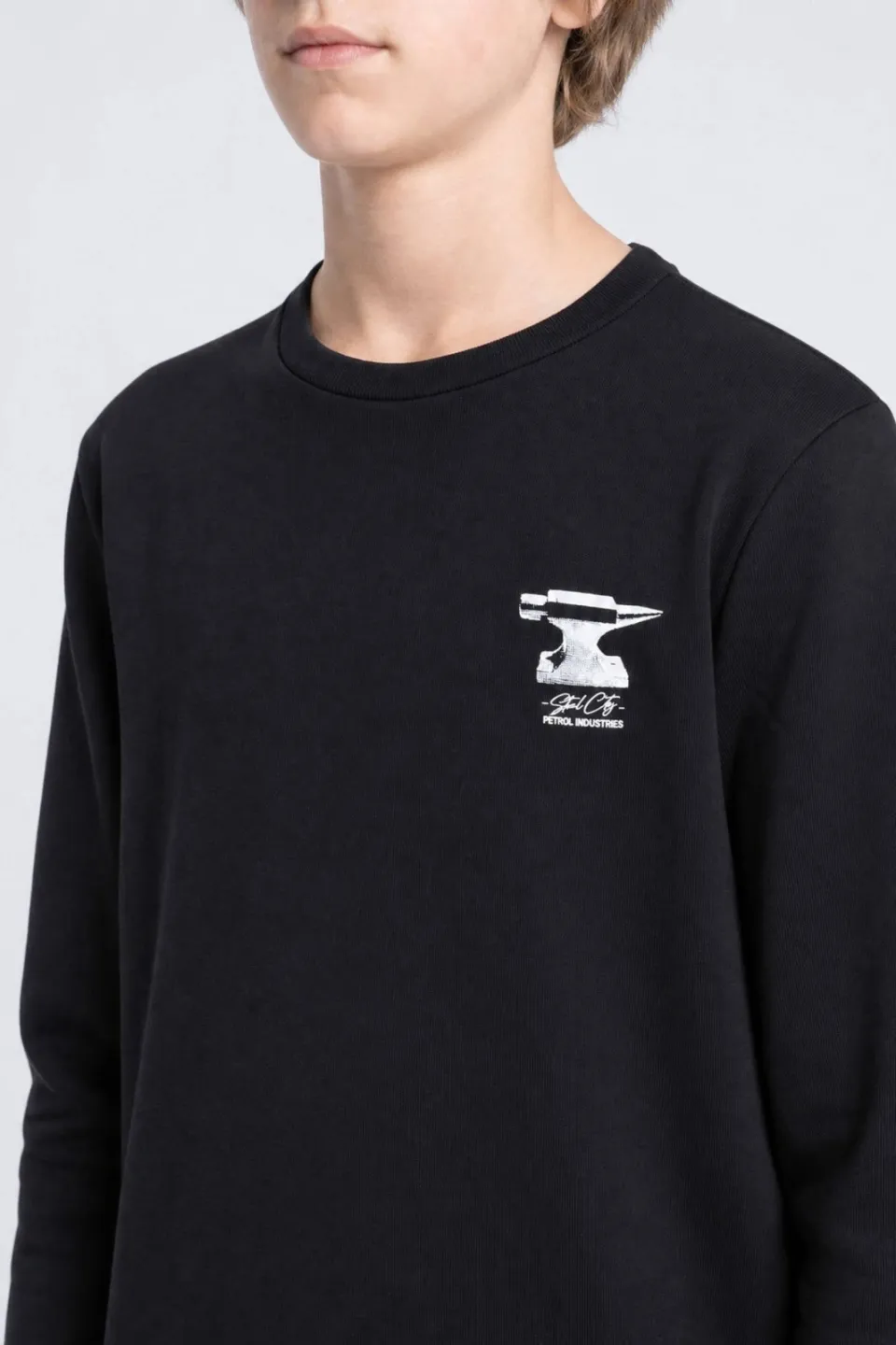 Petrol Industries sweater met backprint - zwart, foto 5
