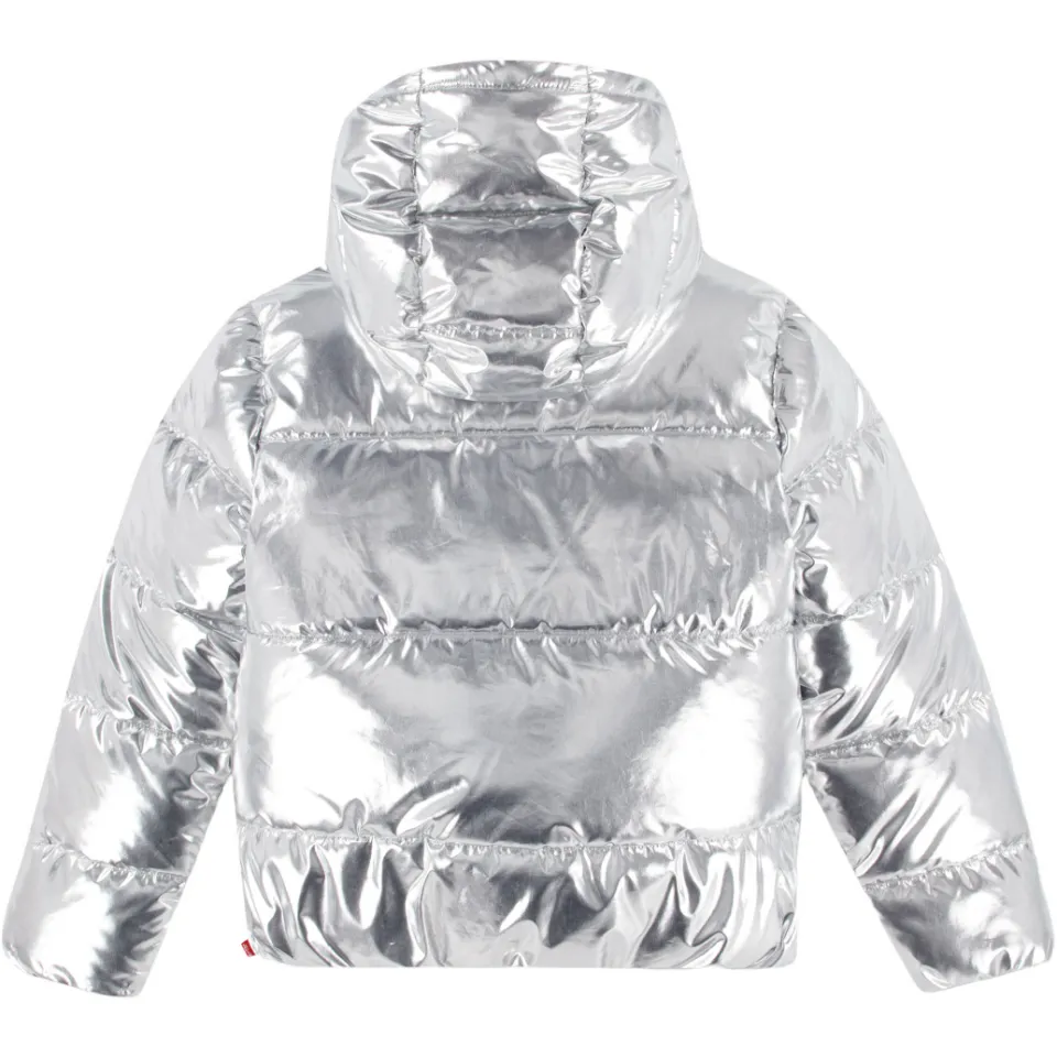 Levi's gewatteerde winterjas zilver, foto 2