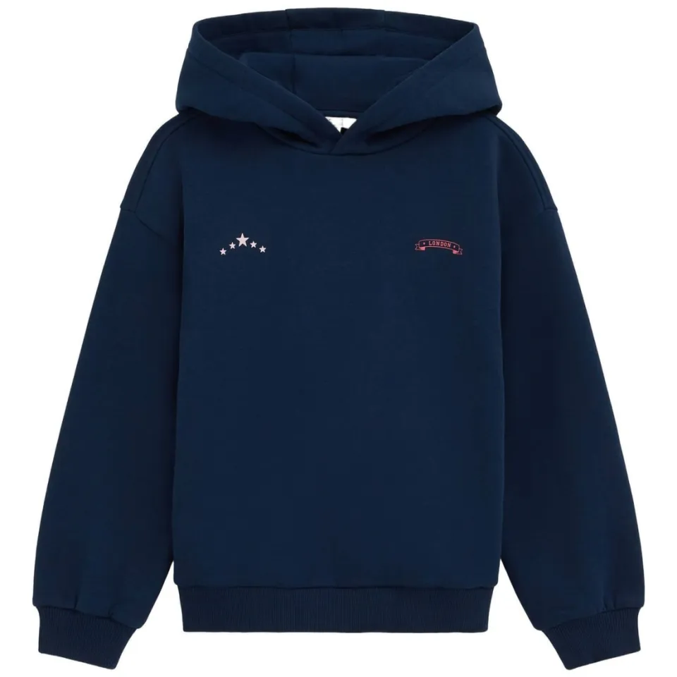 WE Fashion sweater met backprint - donkerblauw, foto 2