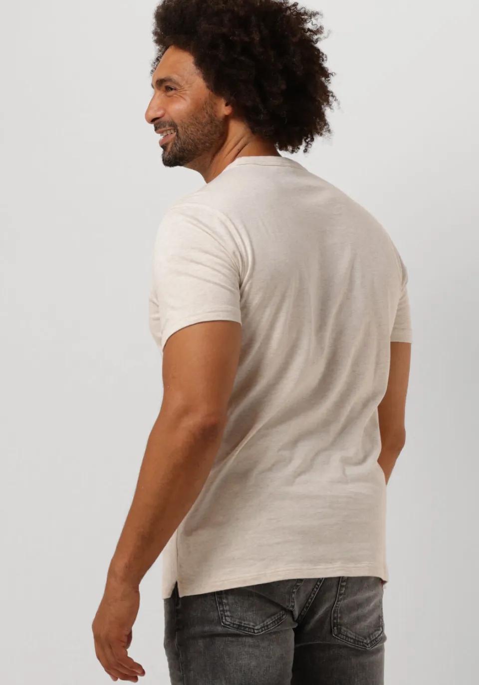 Profuomo Heren Polo's & T-shirts Jersey - Beige, foto 3