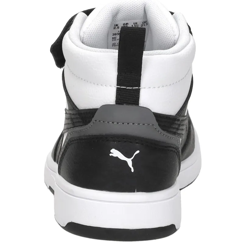 Puma Rebound V6 Mid hoge sneakers wit zwart, foto 5