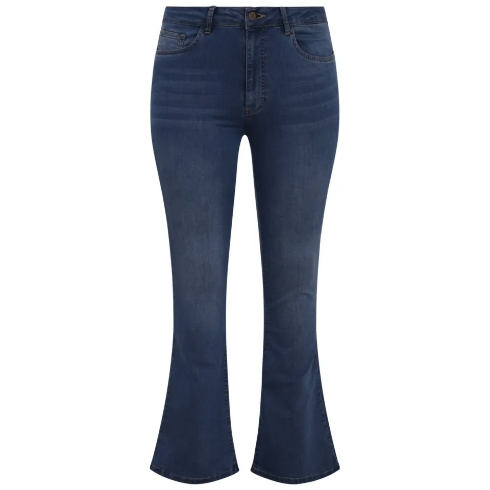 Yoek high waist bootcut jeans dark denim, foto 2