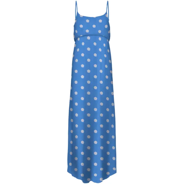 Only zwangerschapsmaxijurk blauw Blauw/wit