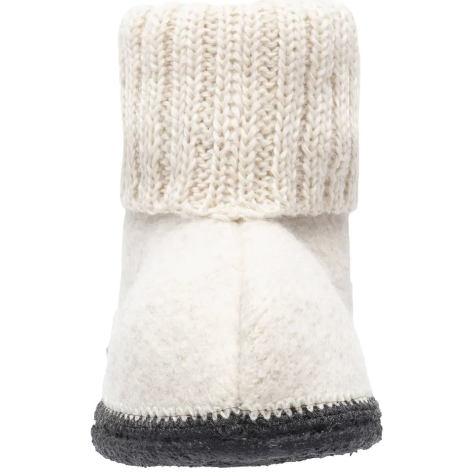 Bergstein Cozy wollen pantoffels - wit, foto 3