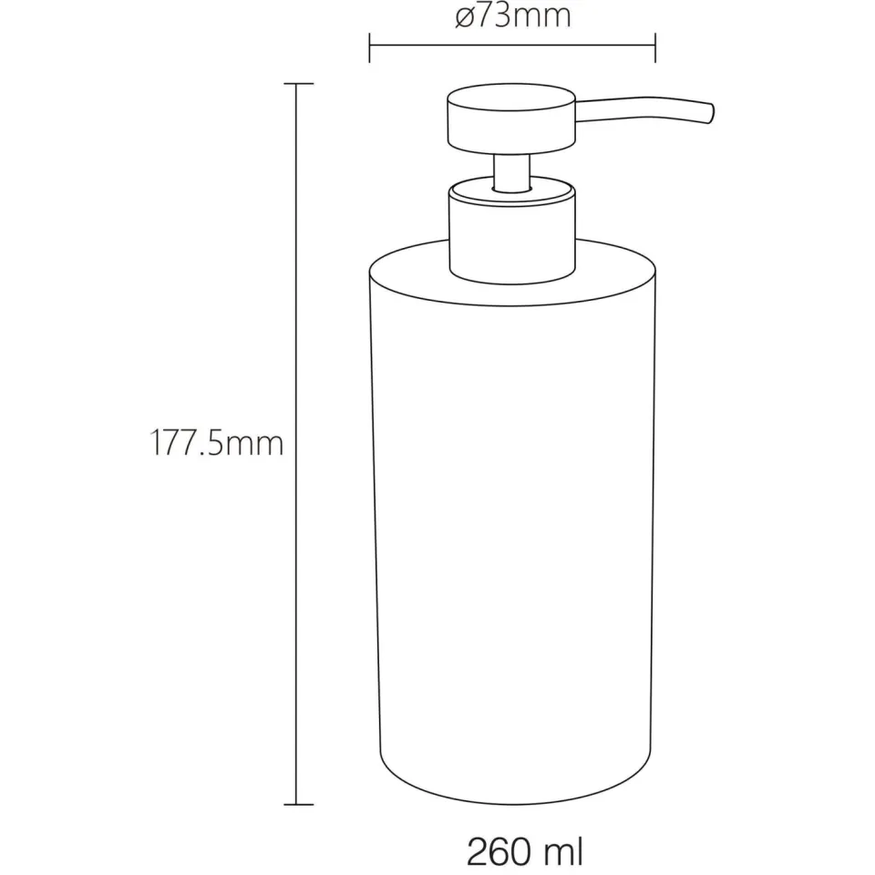 Sealskin Zeepdispenser Blend (260 ml) vrijstaand Terrazzo (7x17.7cm), foto 3