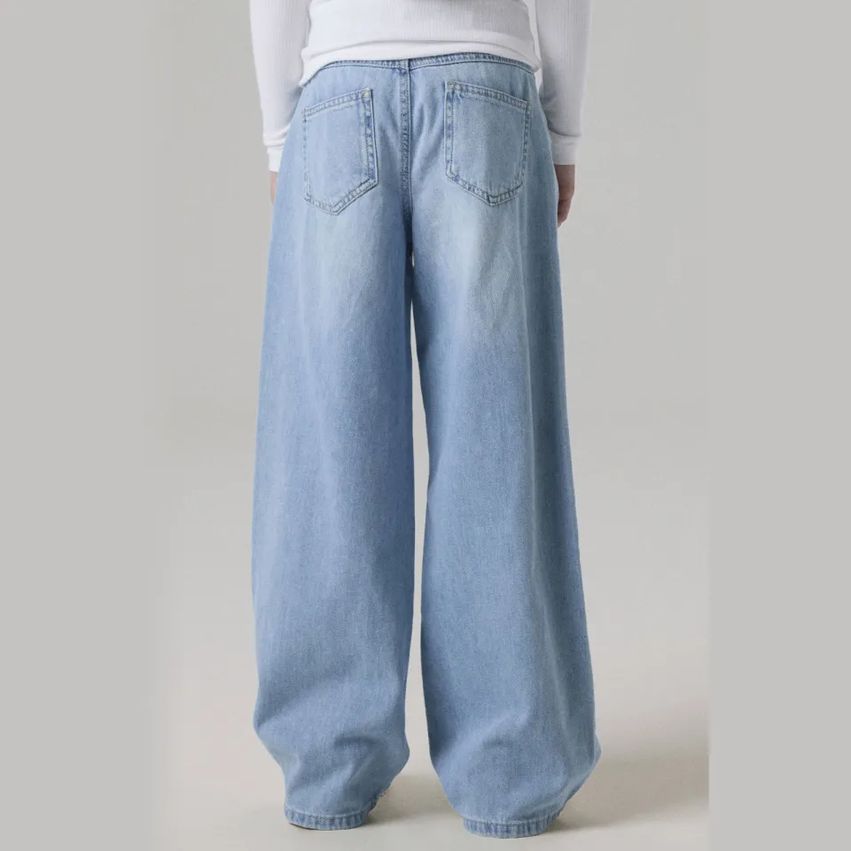 NAME IT KIDS wide leg jeans NKFROSE light blue denim, foto 5