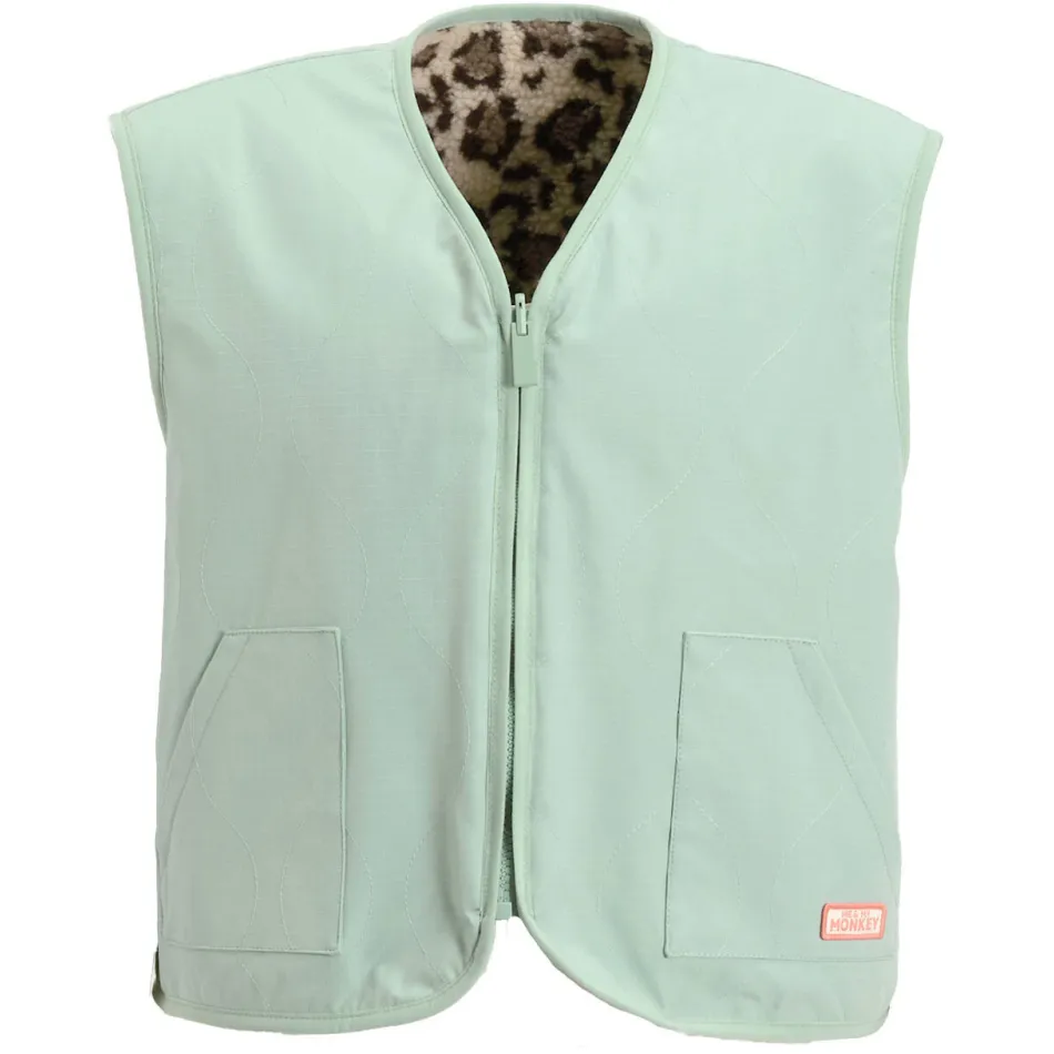 Me & My Monkey reversible gilet mintgroen, foto 2