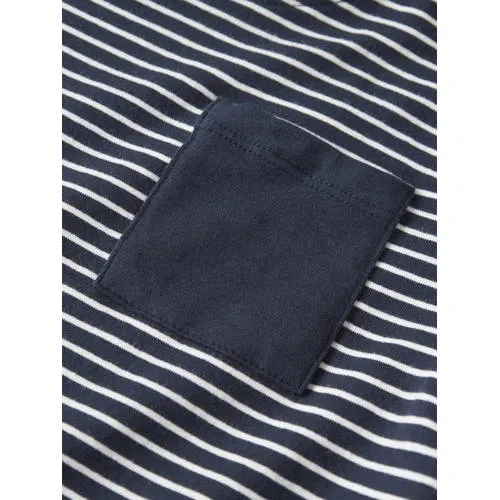 NAME IT MINI rechtvallende gestreepte longsleeve donkerblauw donkerblauw/wit, foto 3