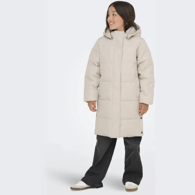 Only KIDS ONLY GIRL gewatteerde jas lichtbeige